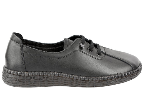 Pantofi casual, dama, GALLOP, GA 2318 negru, piele naturala